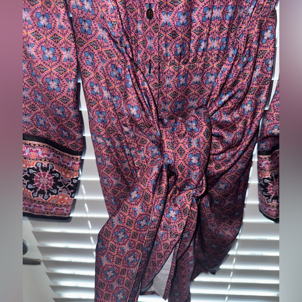 Free People Silky Rillo Shirtdress XL - Picture 6 of 9